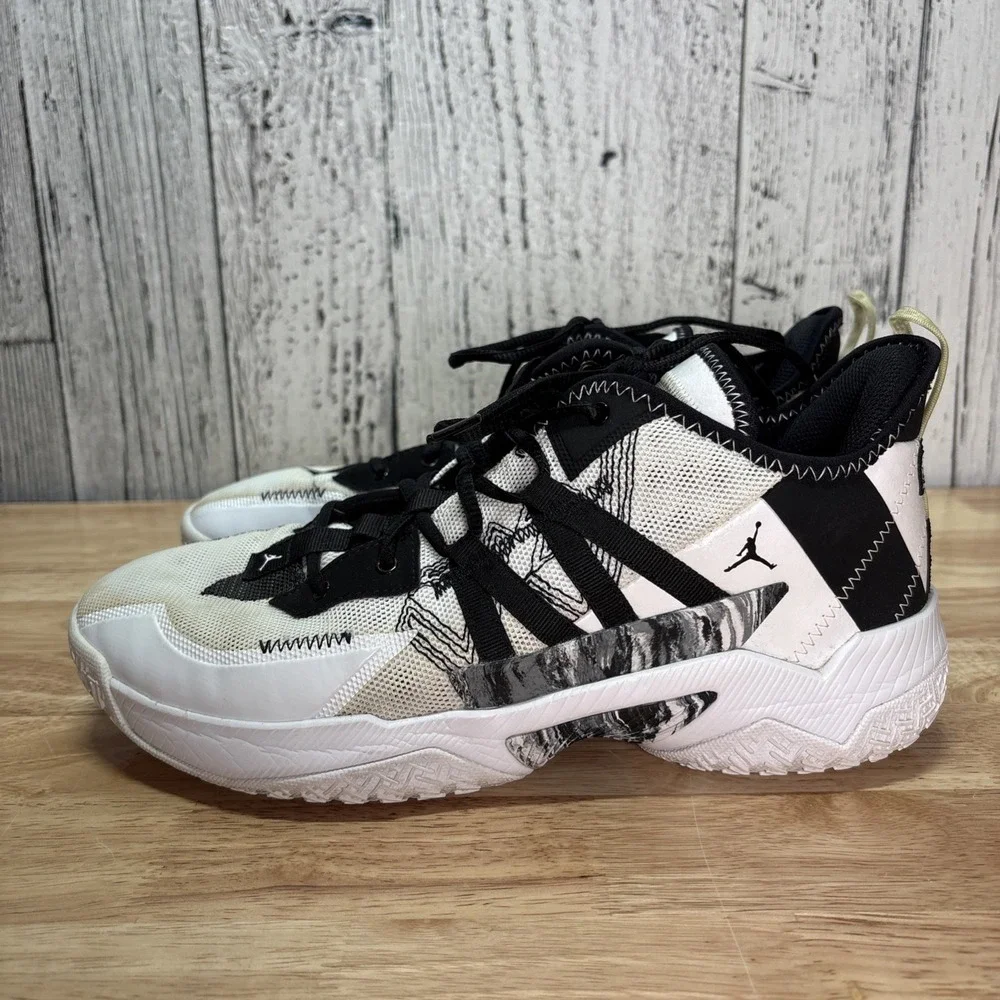 Nike Air Jordan One Take 2 Men's 10 Basketball Sneakers White Black CW2457 100